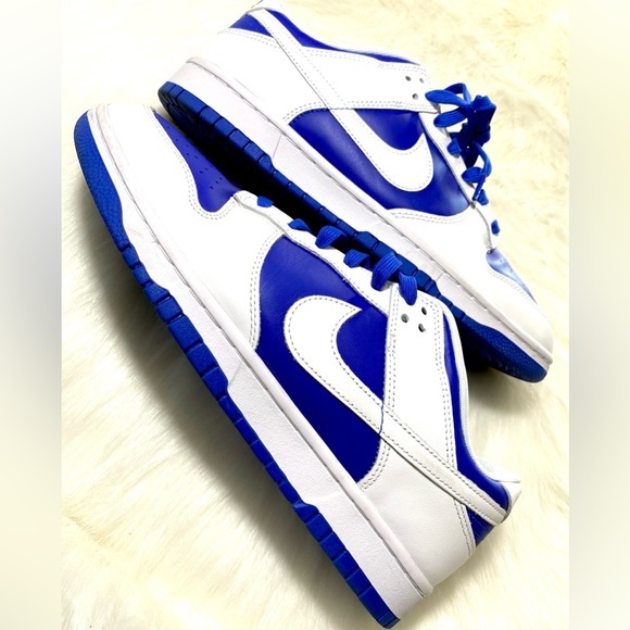 Nike Other - Nike Dunk Lows Sneakers Blue White Racer Low Dunks Leather Mens